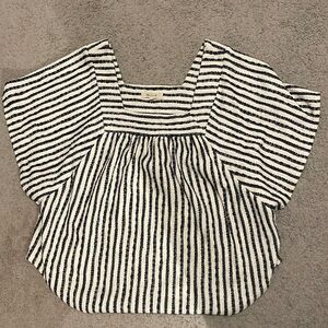 Madewell striped blouse, Medium